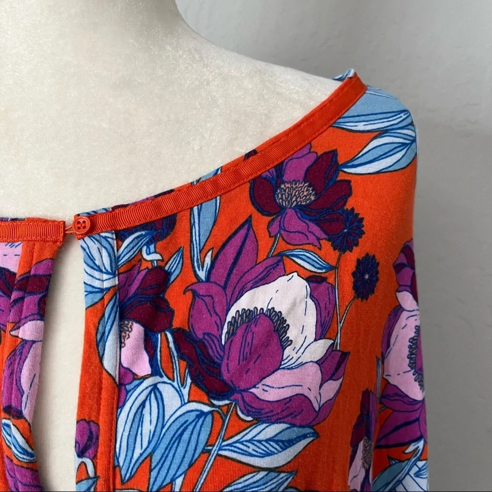 Free People Keepin’ On Orange Shirt - Size Large
